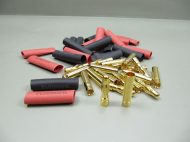 6MM BULLET CONNECTORS INC HEATSHRINK (1PR)